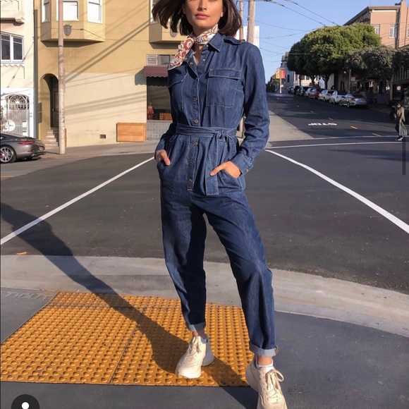 7 for all mankind denim jump suit never worn